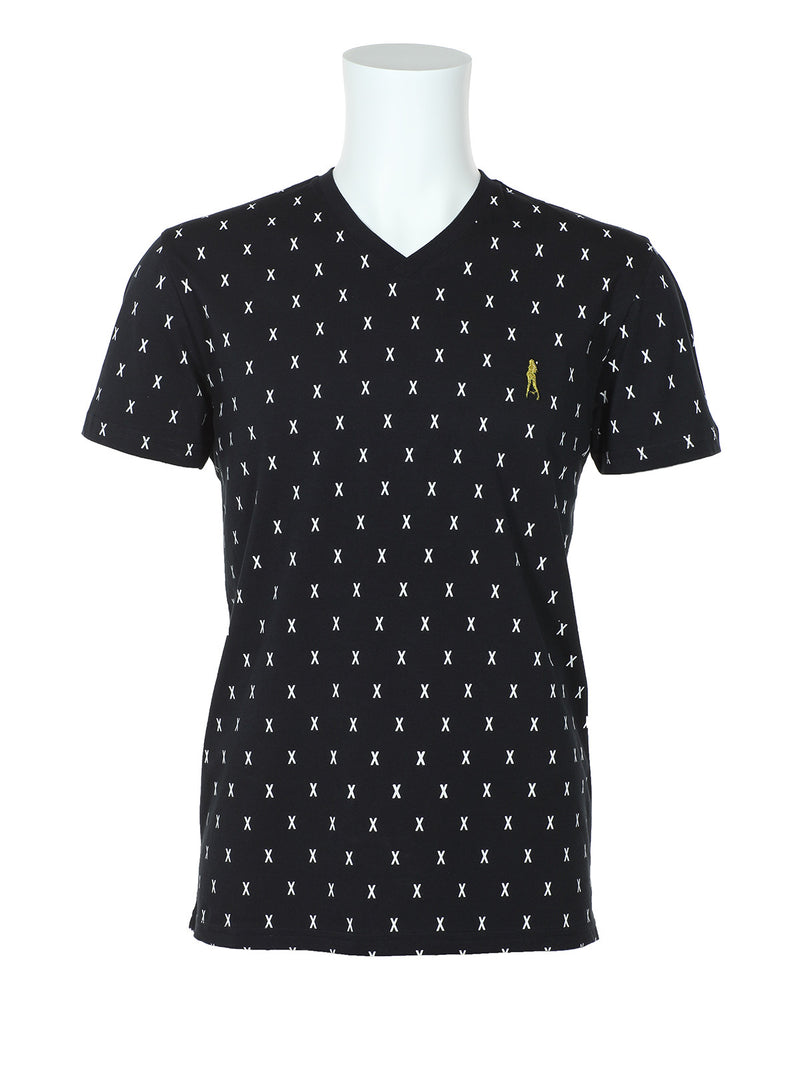 X Monogram V-Neck T-Shirt